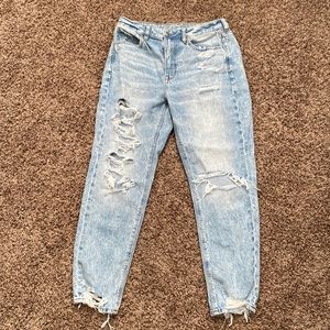 American Eagle Acid Wash Mom Jeans